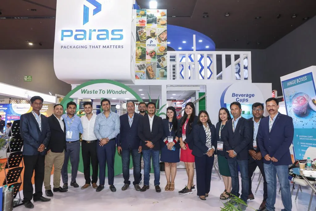 Paras team at the Aahar Expo booth