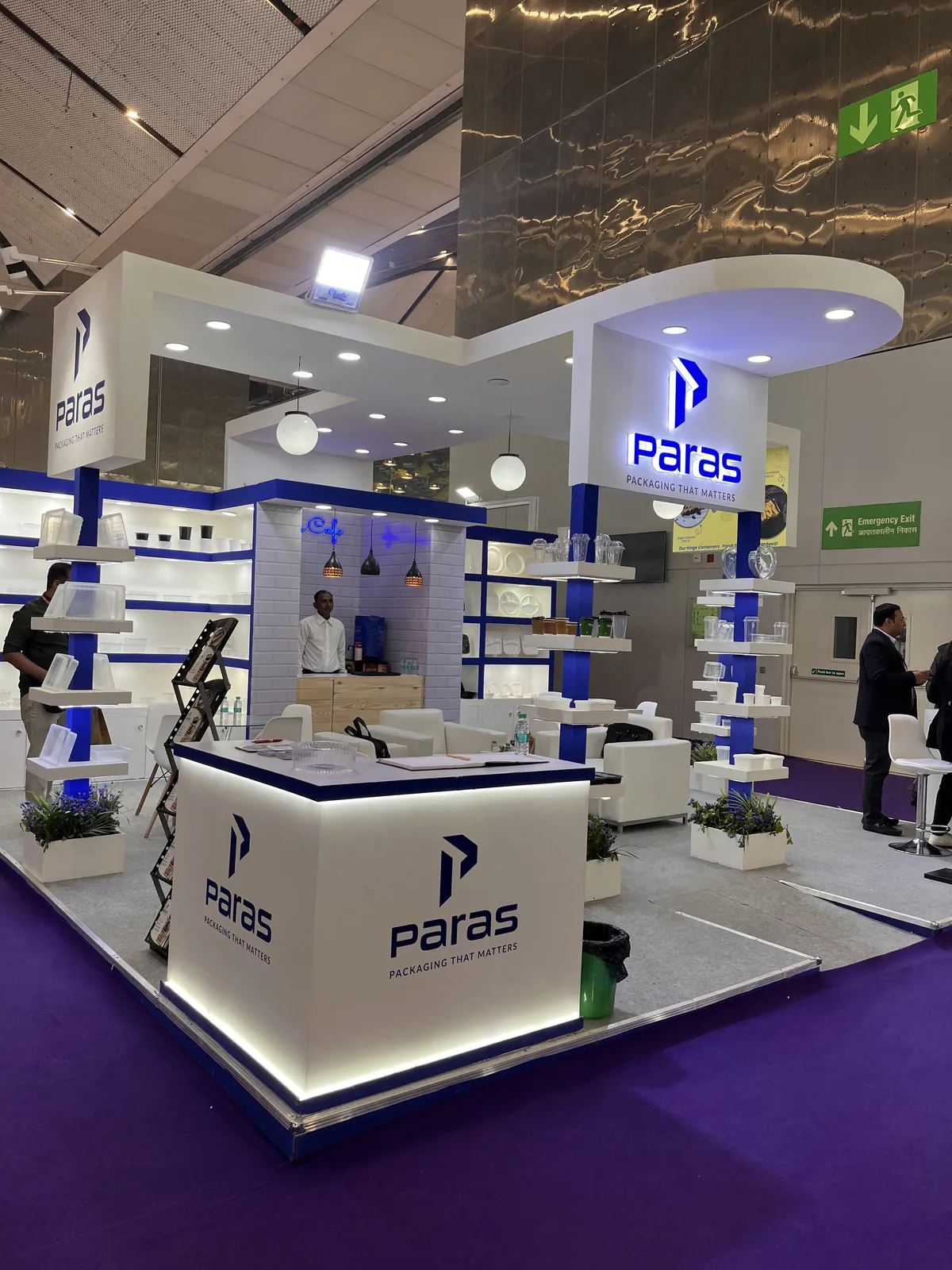 Second view of the Paras booth at Mithai Expo