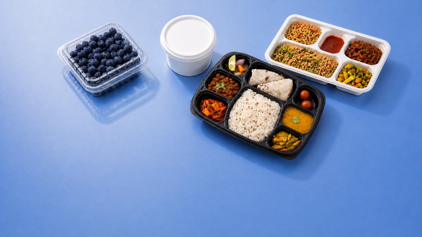A range of Paras food packaging products across multiple categories