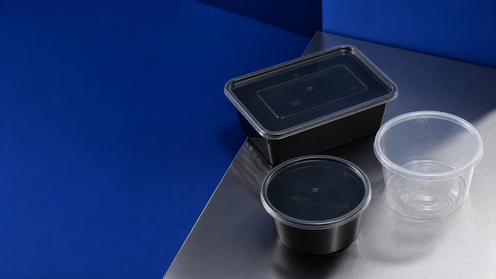 Paras round and rectangular food-service containers