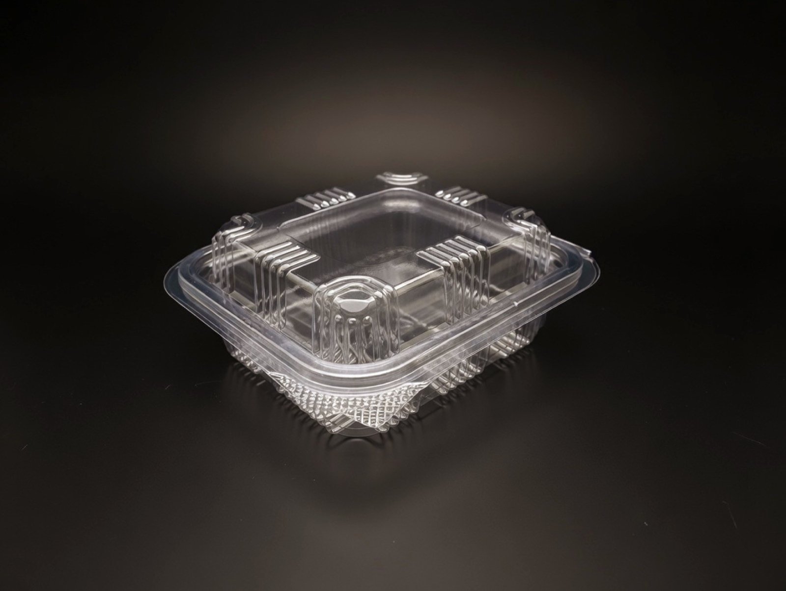 PET Hinge Box - 250 ML / 8 OZ - product photograph