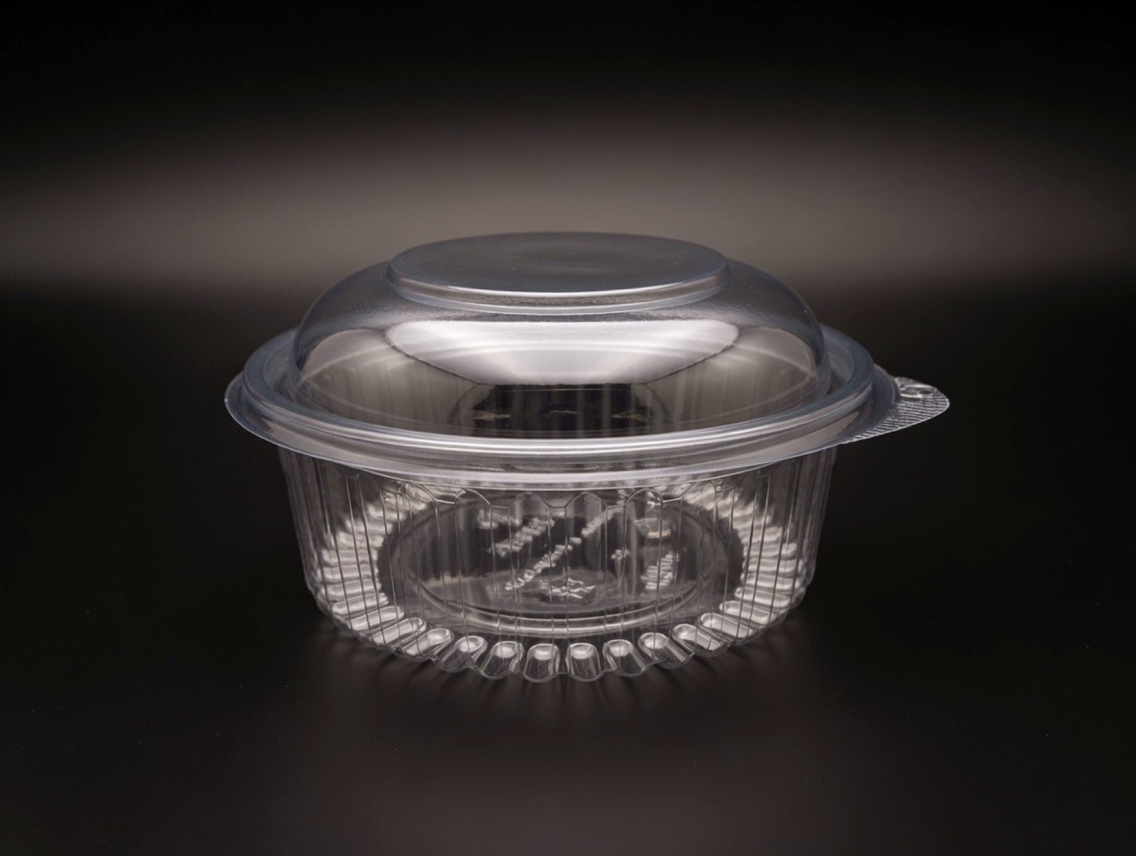 Round Hinge Box 32 OZ Dome Lid - 1000 ML / 33 OZ - product photograph