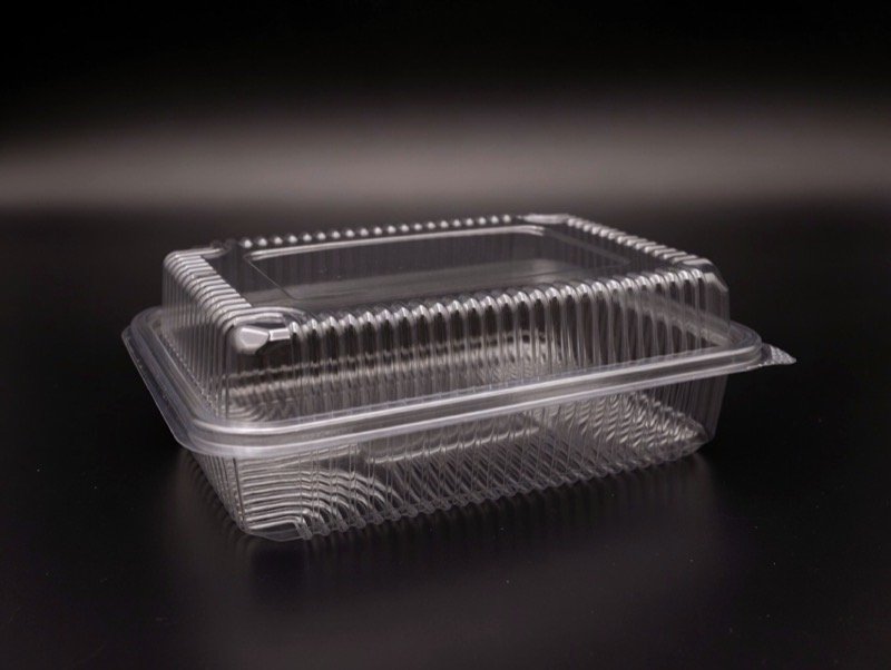 Cajas PET con bisagra
