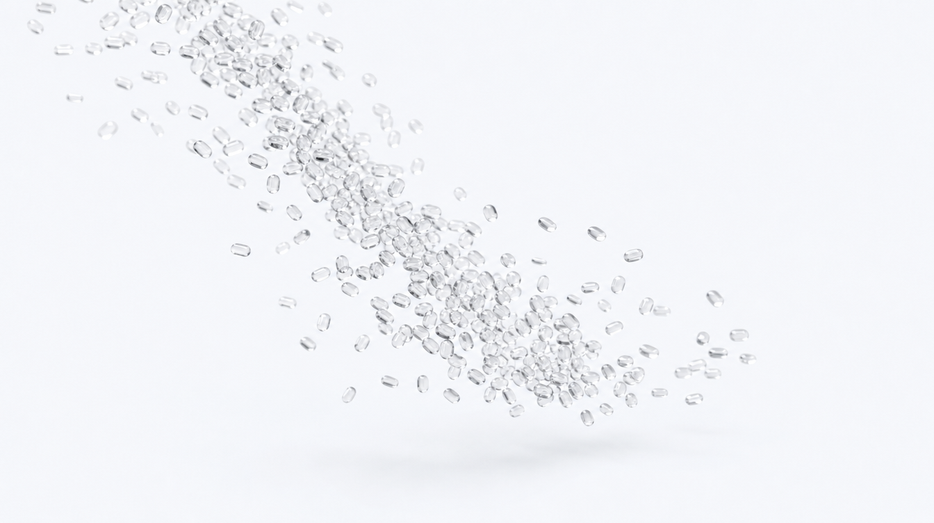 Clear recycled PET feedstock used for packaging production