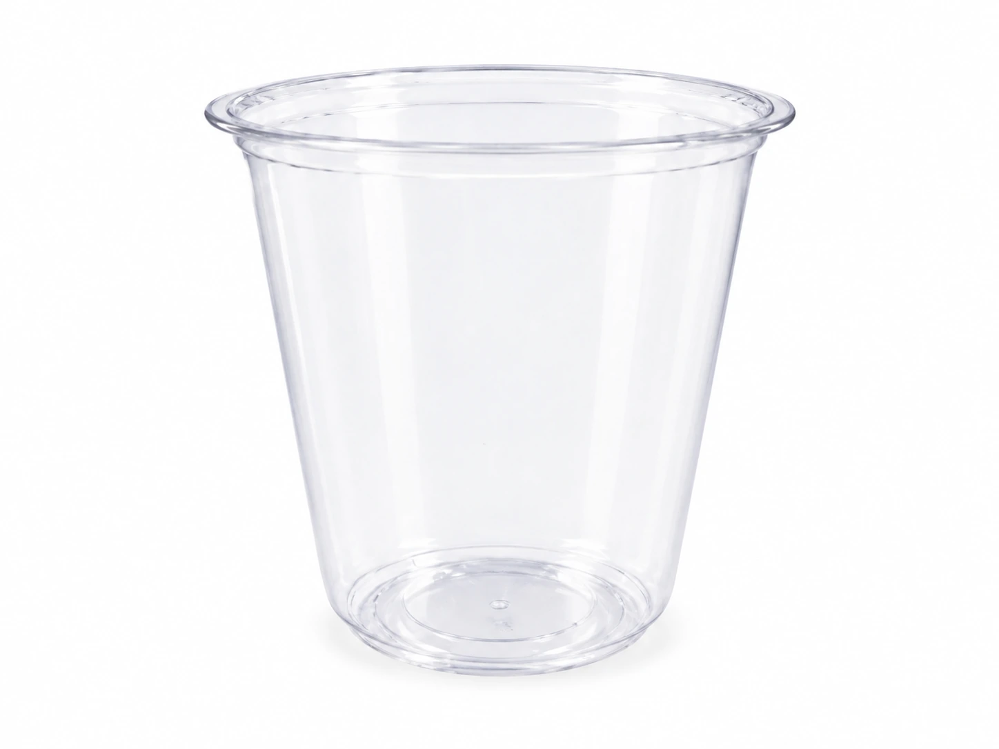 PET Glass Plain 16 OZ U SHAPE - 400 ML/16 OZ, front view