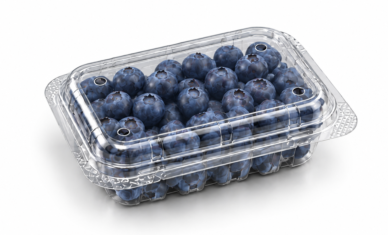 Barqueta PET para arándanos, 250 g