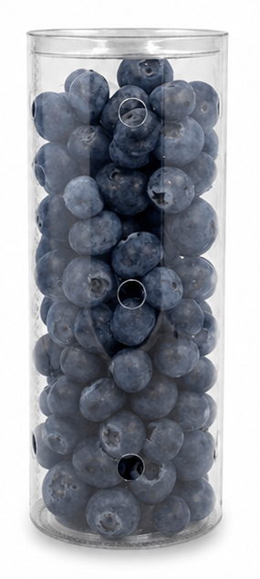 Blueberry Tube with blueberries, approved product image
