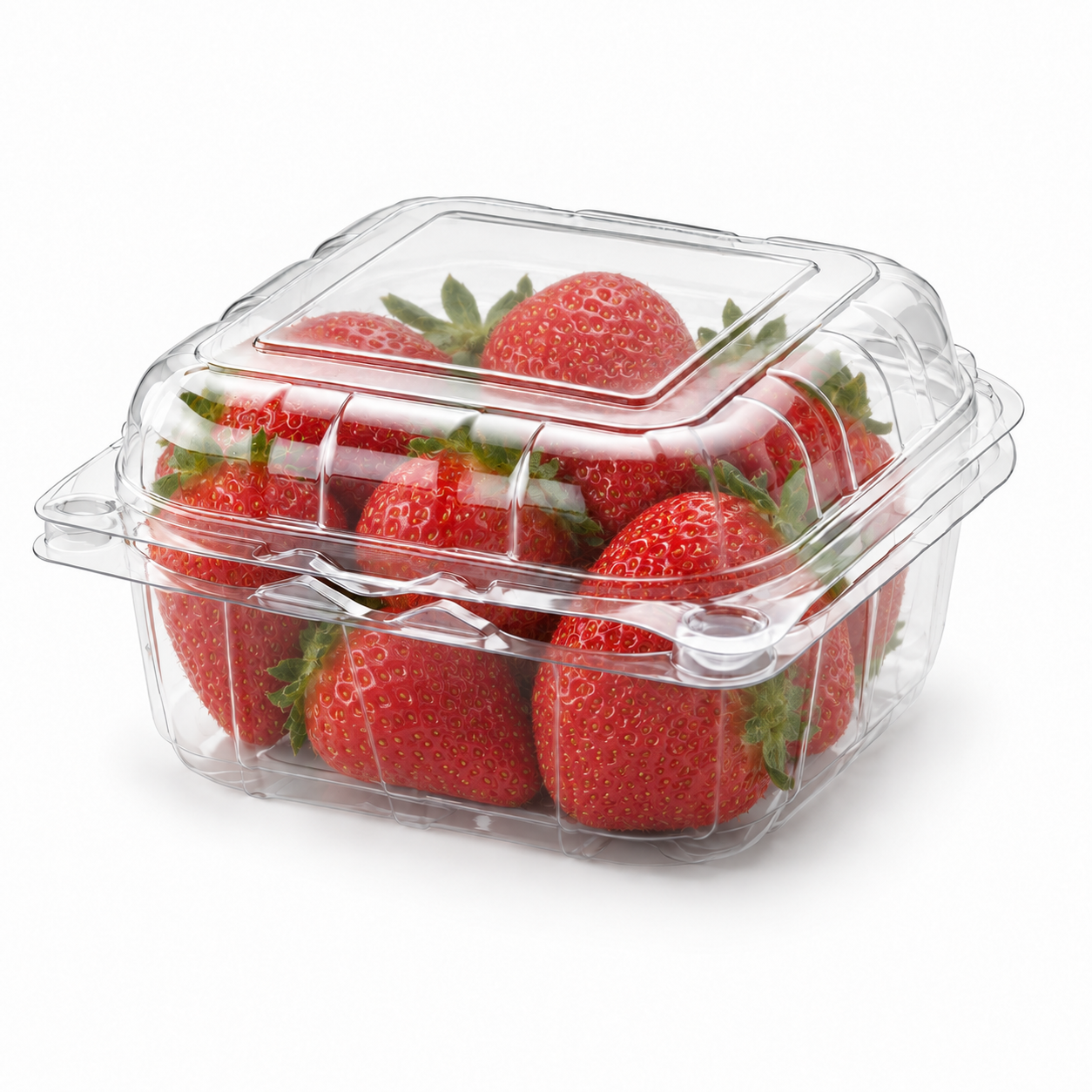 Barqueta PET para fresas, 220 gms
