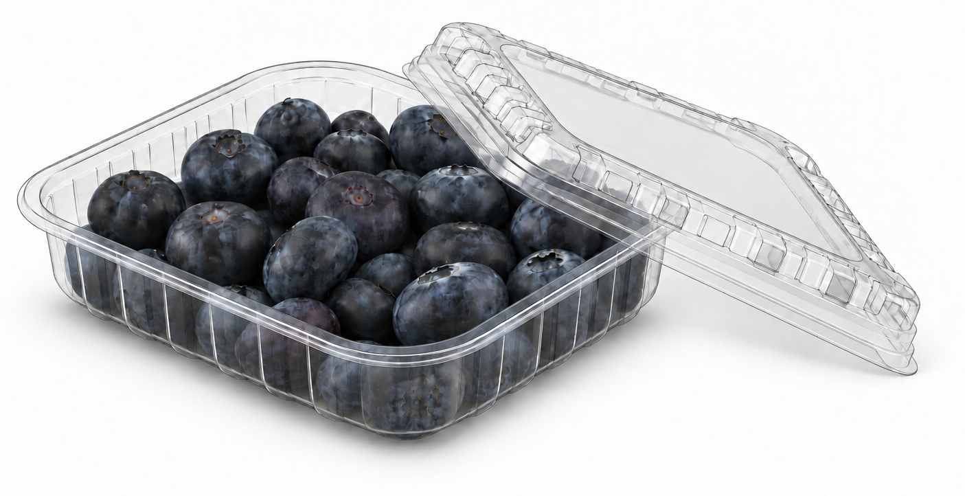 P-30/26 Tray with blueberries, approved product image