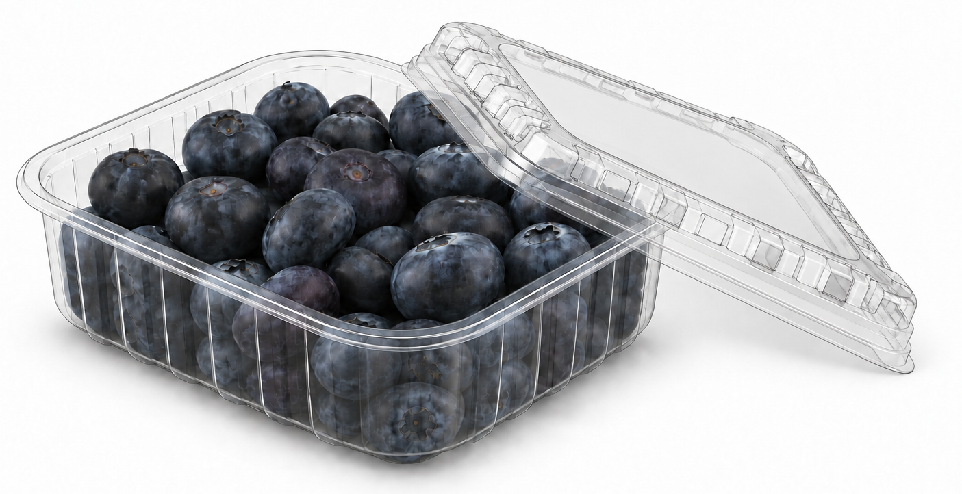 P-30/48 Tray with blueberries, approved product image