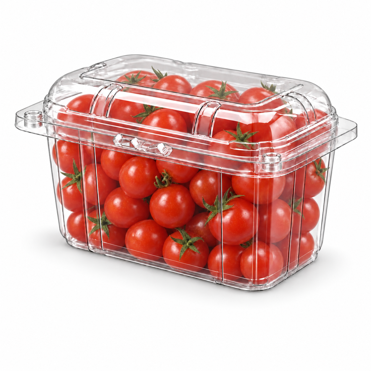 Barqueta PET 75 mm - 250 gms, con tomates cherry