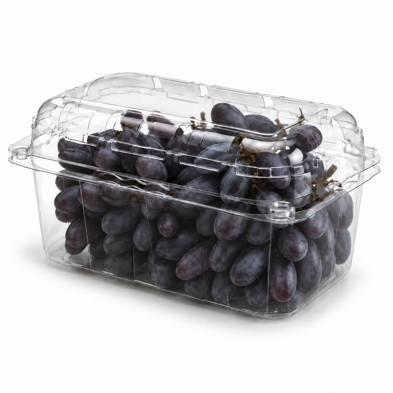 Barqueta PET 500 (85H) - 500 gms, con uvas