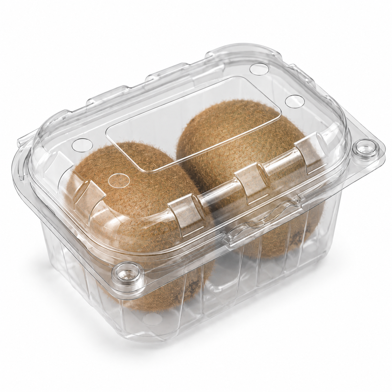 Bandeja PET para kiwi, 2 piezas (55 mm)