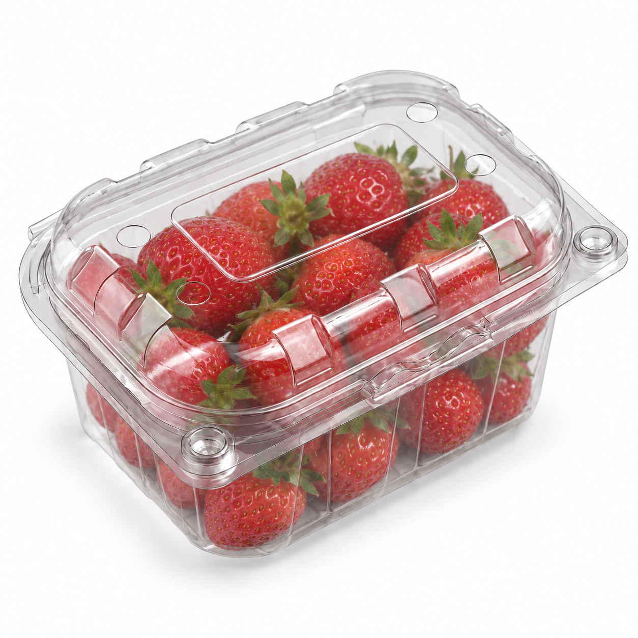 Barqueta PET para fresas, 200 gms