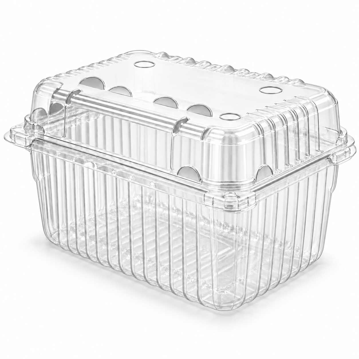 Punnet 1 kg, empty front view