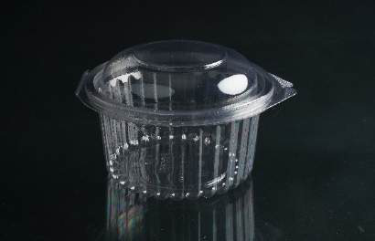 Envase redondo con tapa bisagra 12 oz tapa cúpula - 350 ml / 11 oz