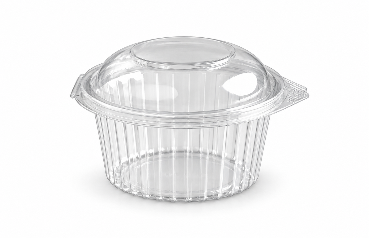 Round Hinge Box 12 OZ Dome Lid - 350 ML / 11 0Z product illustration