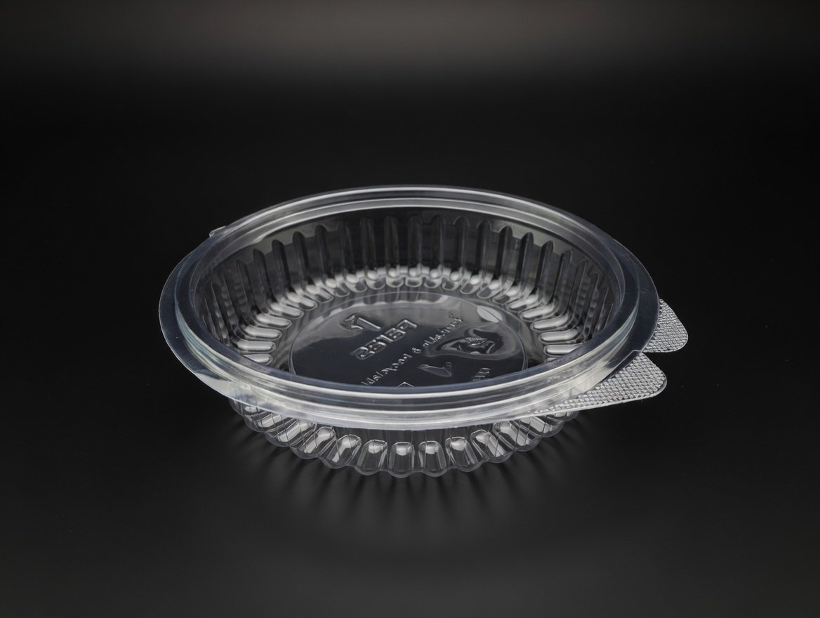 Envase redondo con tapa bisagra 20 oz tapa plana - 600 ml / 20 oz