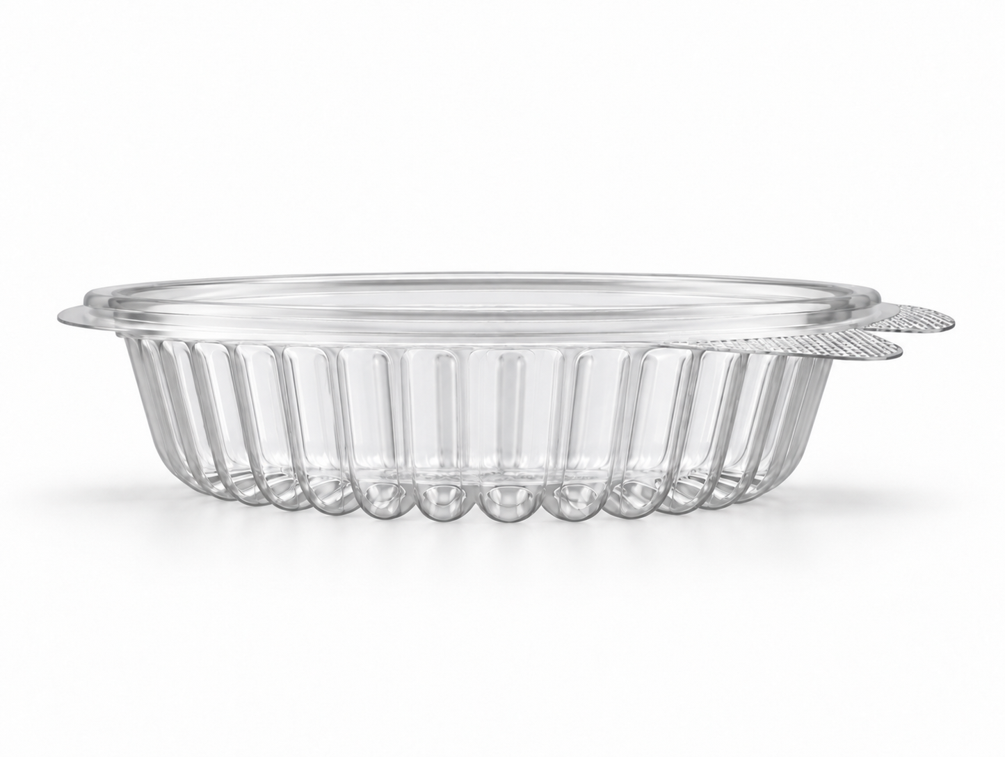 Envase redondo con tapa bisagra 20 oz tapa plana - 600 ml / 20 oz