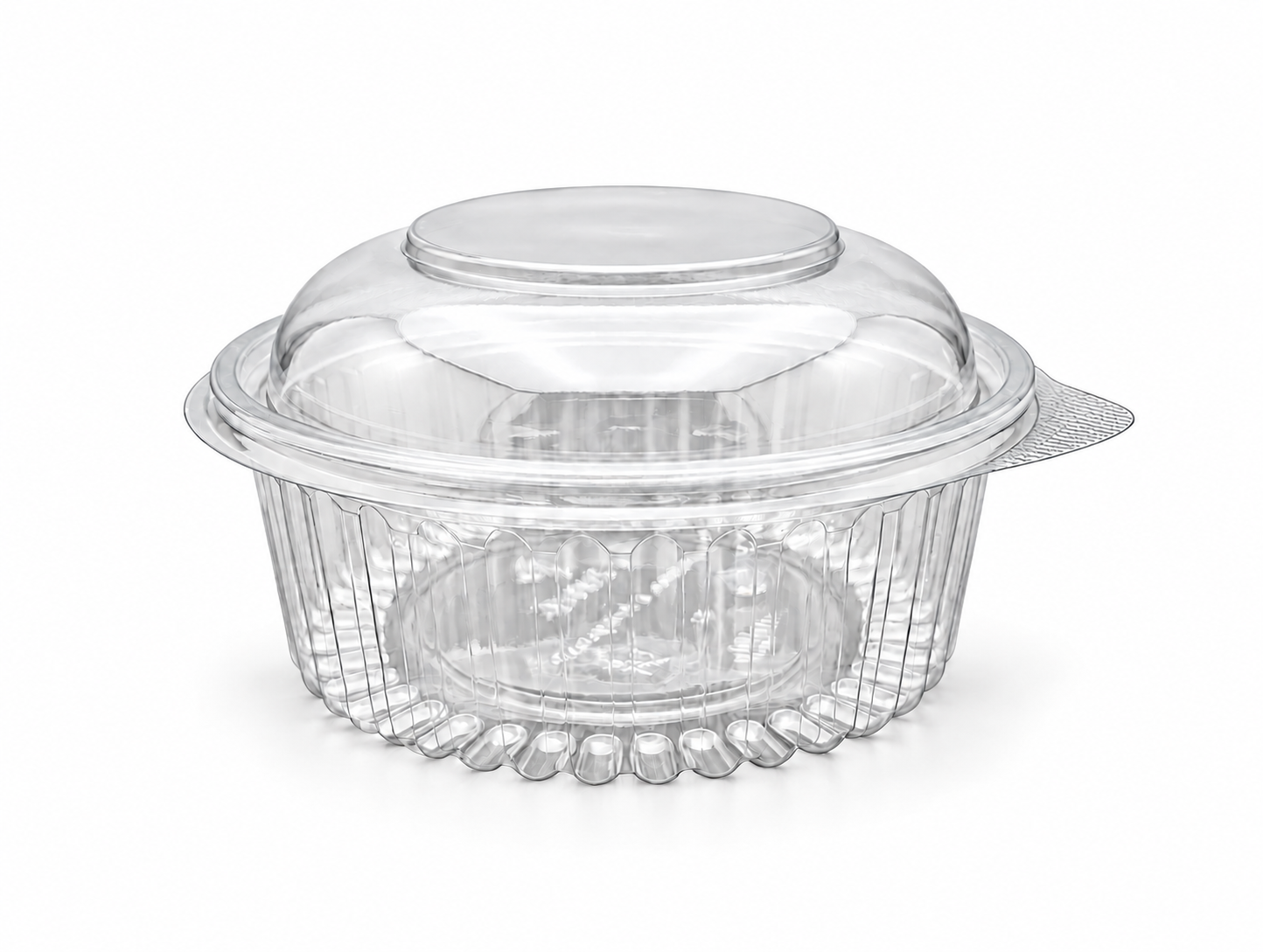 Round Hinge Box 32 OZ Dome Lid - 1000 ML / 33 OZ product illustration