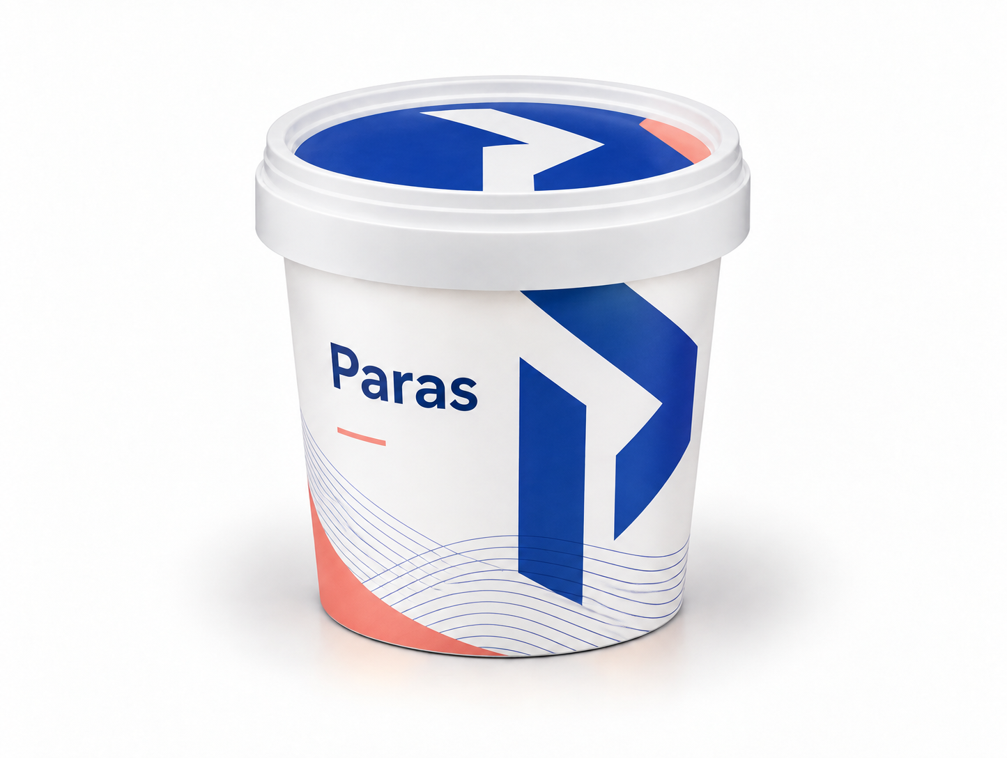 Envase IML redondo - 360 ml con tapa: Concepto de diseño Paras
