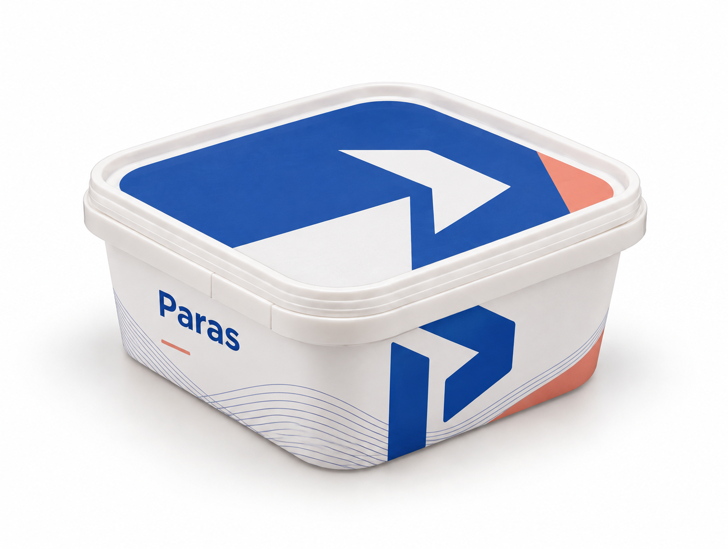 Envase IML cuadrado - 750 ml con tapa: Concepto de diseño Paras