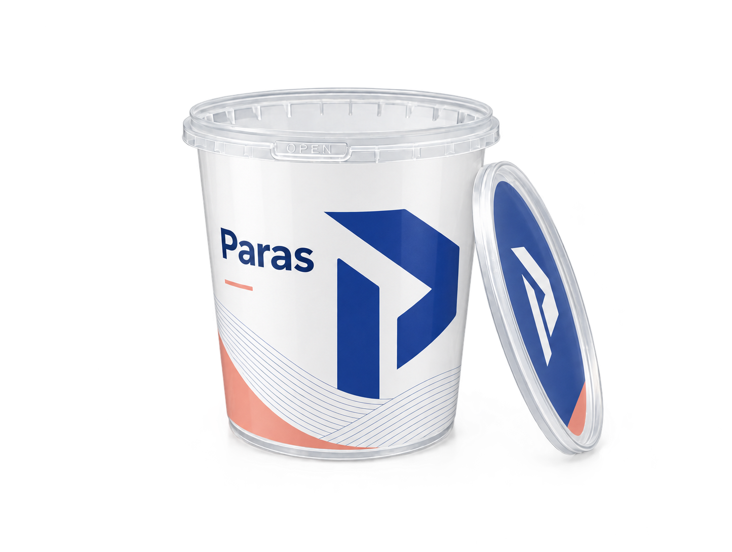 Envase redondo inviolable - 1000 ml: Concepto de diseño Paras