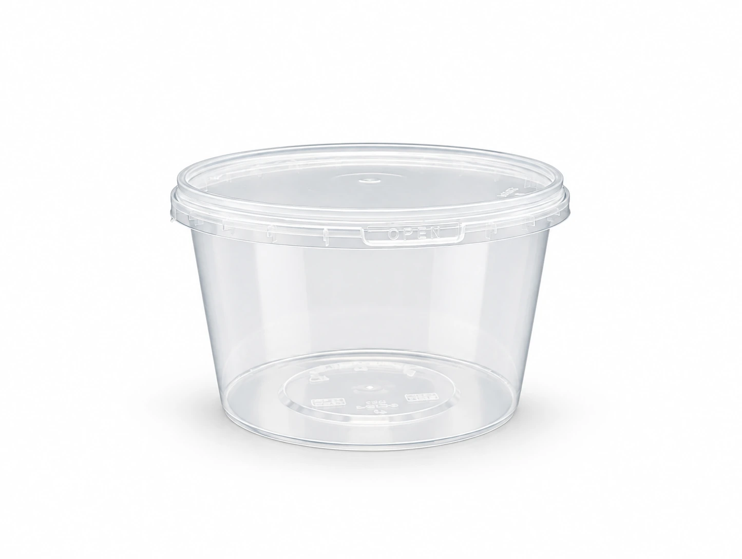 Envase redondo inviolable - 500 ml