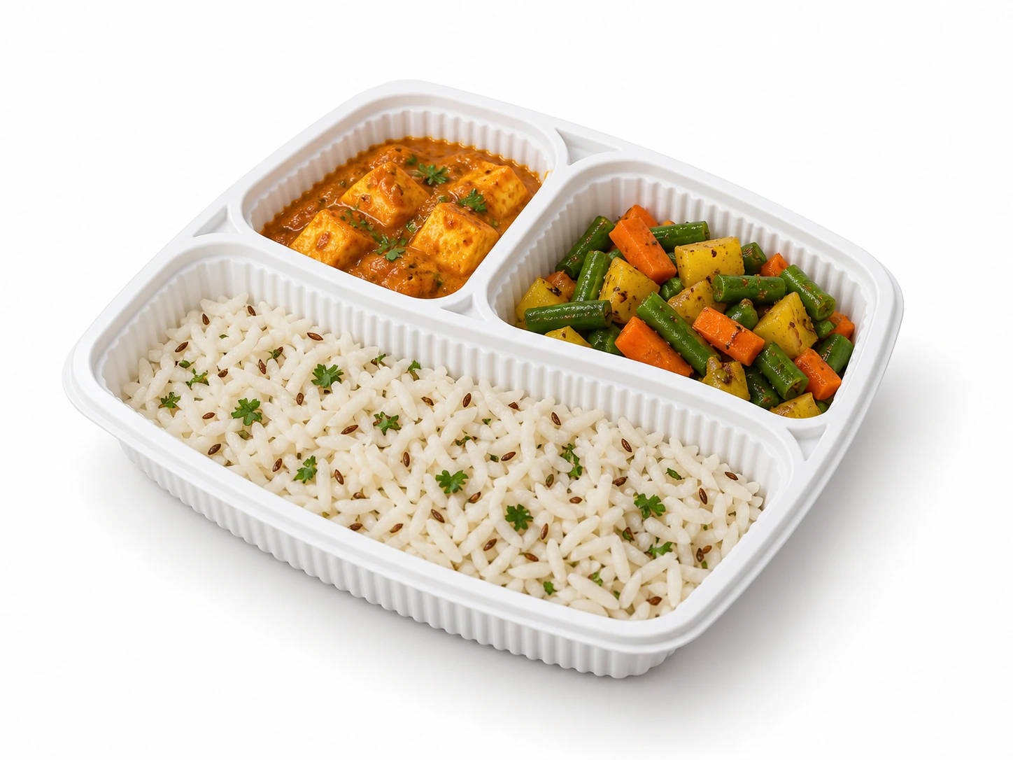Illustrative product view of Platter - 3 CP White/Black/Red