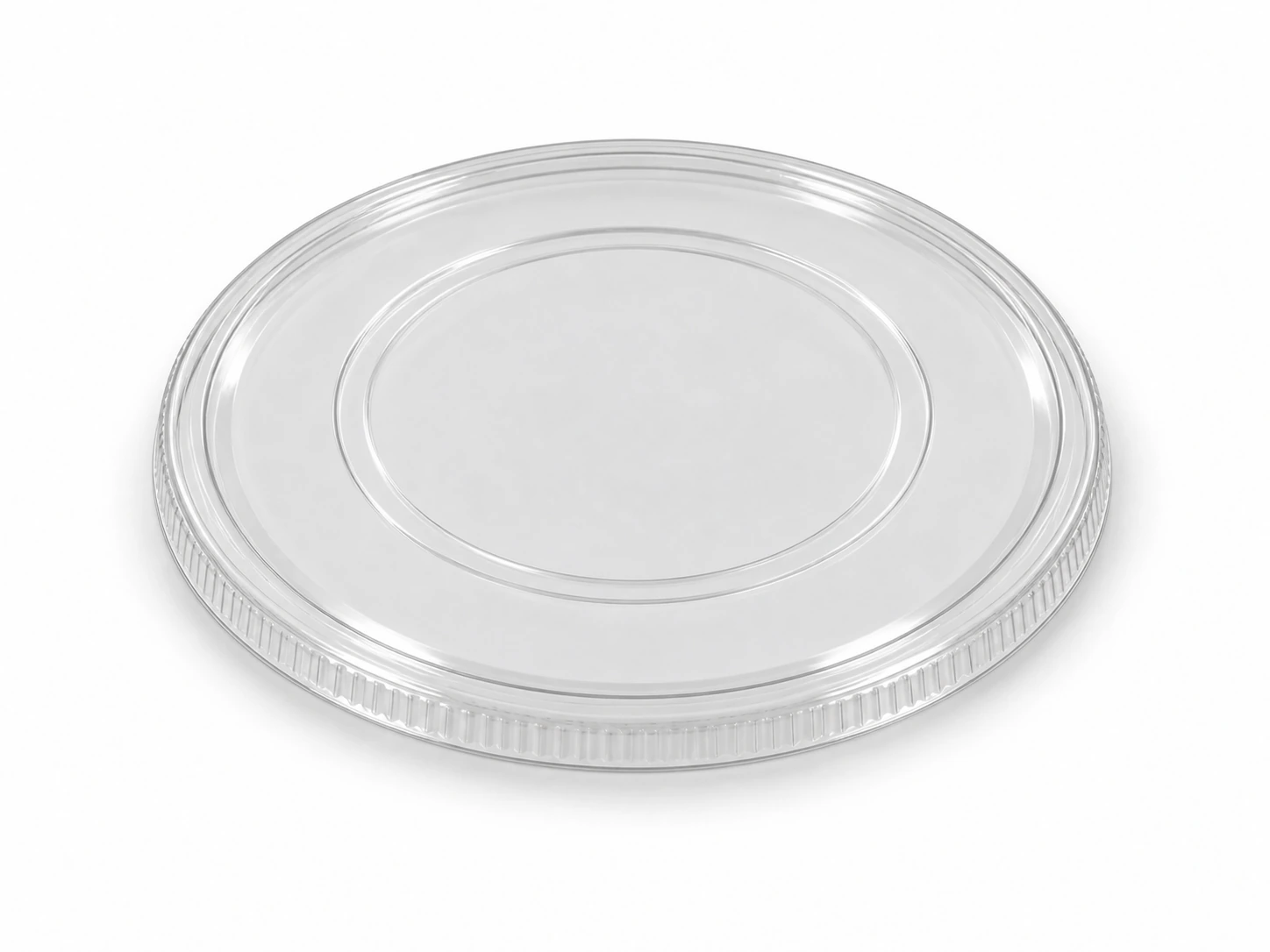 Illustrative three-quarter view of 90 DIA Flat Lid No Strawcut