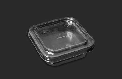 Kare PET Kap - 12 oz / 350 ml