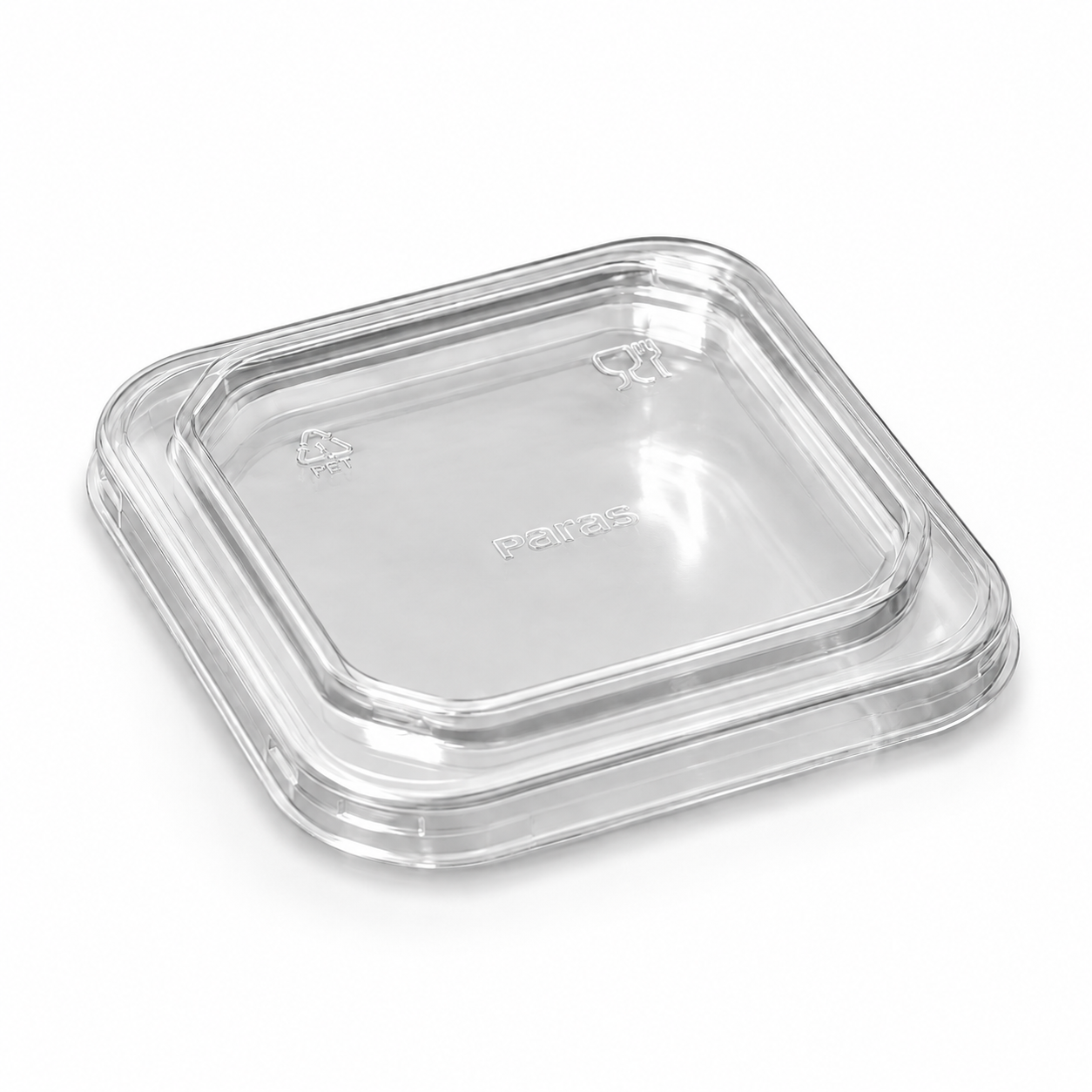 Tapa cuadrada rPET - 115 × 115 mm