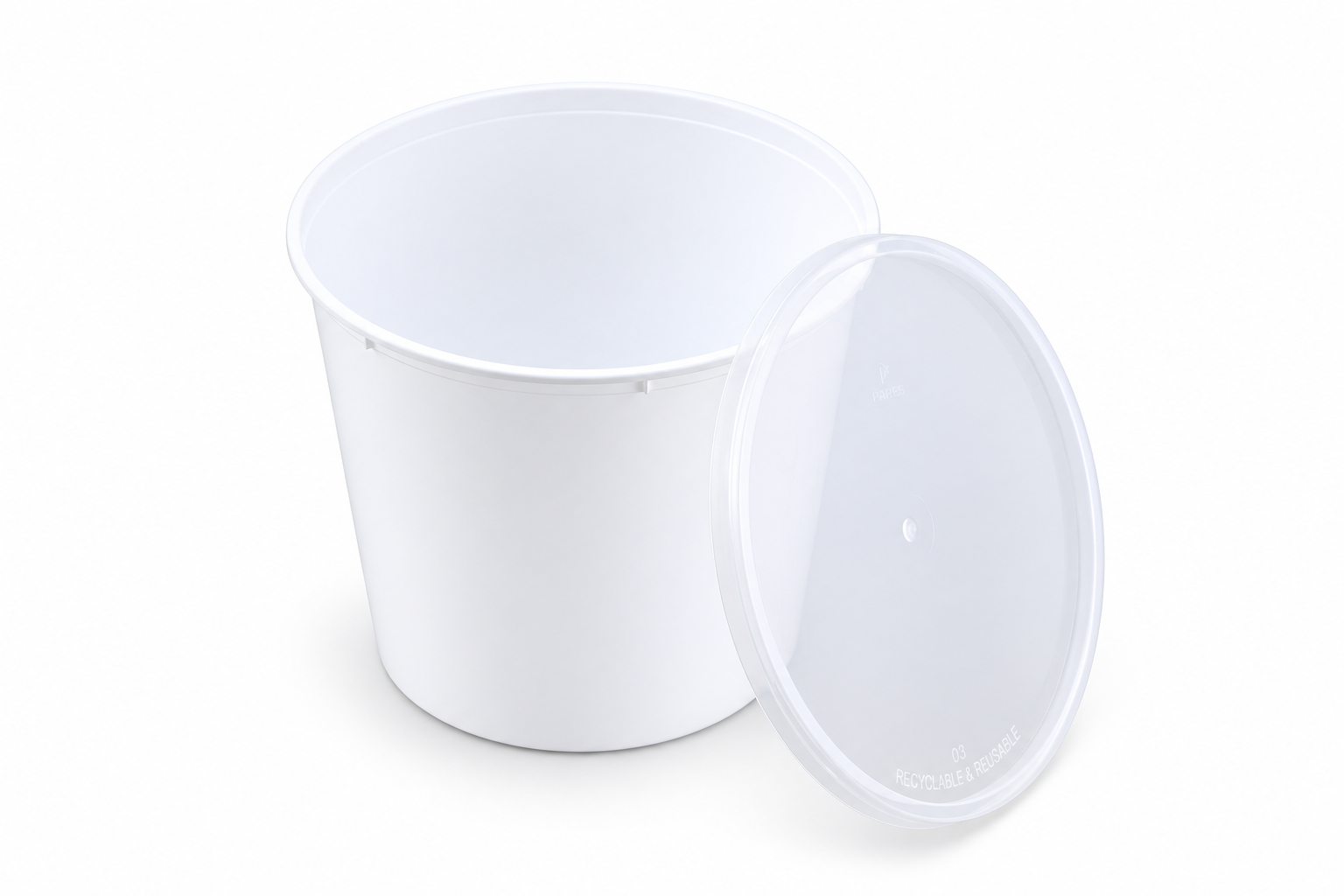 Enjeksiyon Yuvarlak Kap - 1500 ml