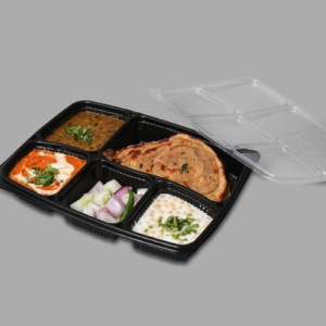Platter 5cp With Lid (Black/White)