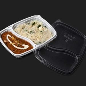 Platter 2cp With Lid (Black/White/Red)