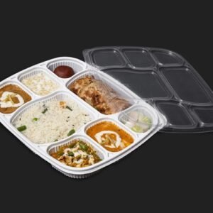 Platter 8cp With Lid (Black/White)