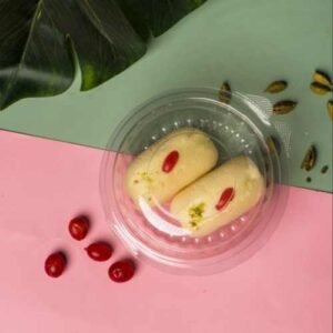 Pet Hinge Round 08 Oz Dome Lid (250 ml)